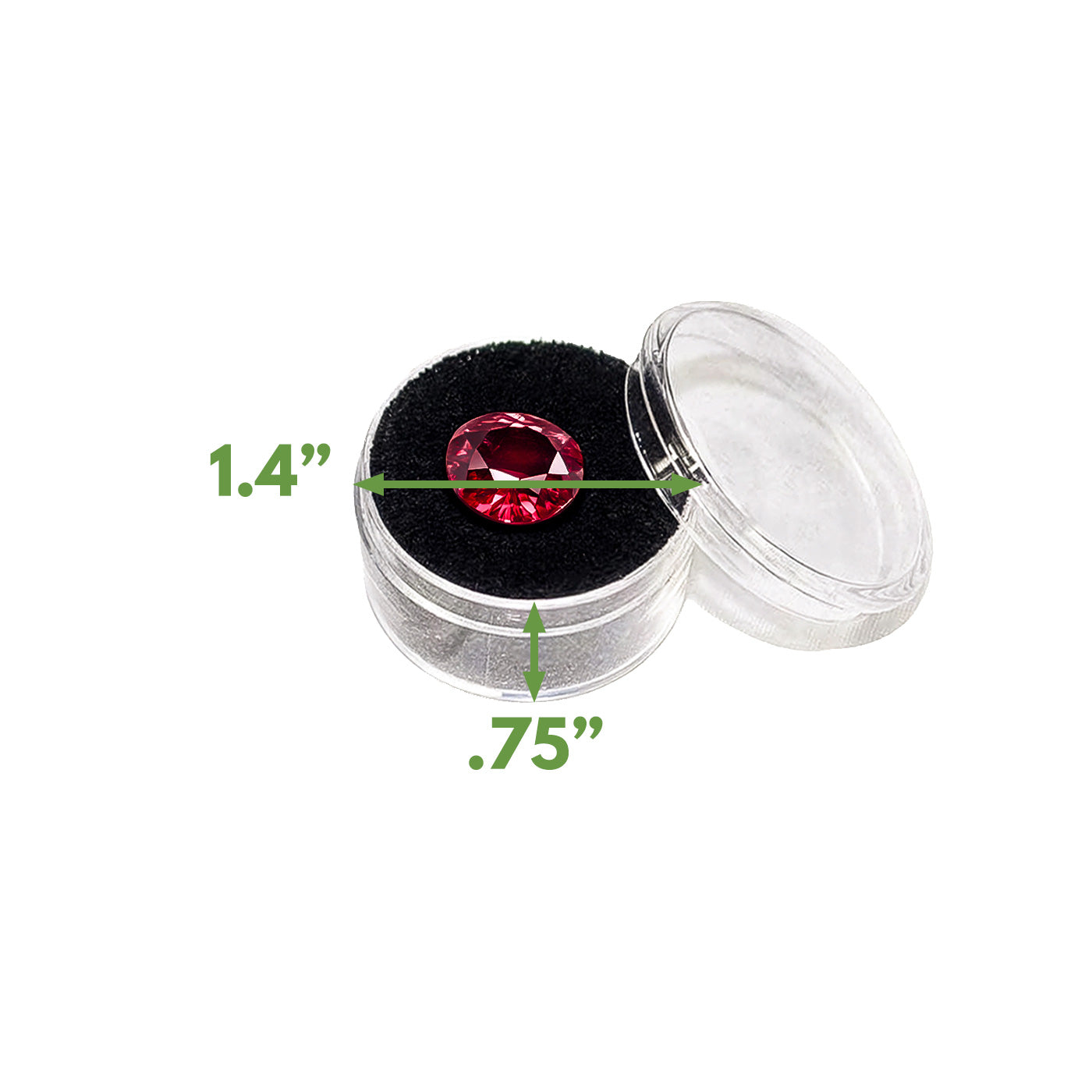 36 Gemstone Jar Piece Sheet w/ Black Foam