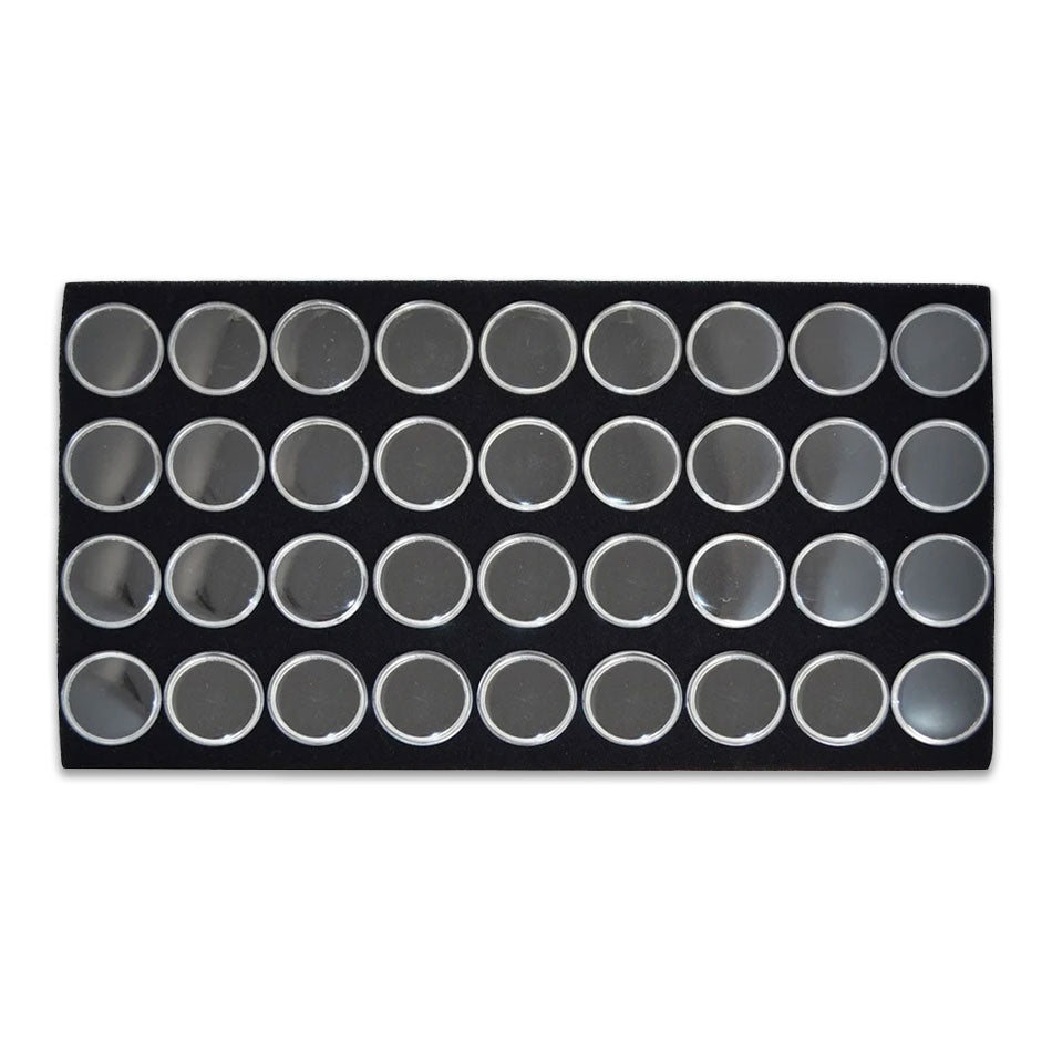 36 Gemstone Jar Piece Sheet w/ Black Foam