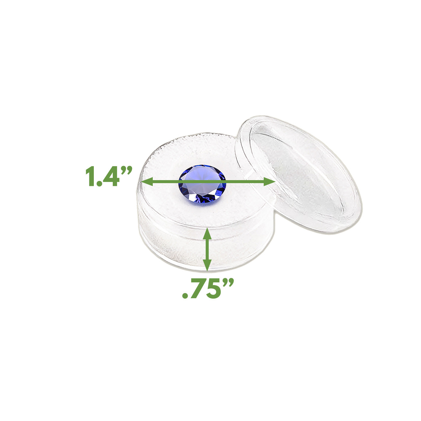 36 Gemstone Jar Piece Sheet w/ White Foam