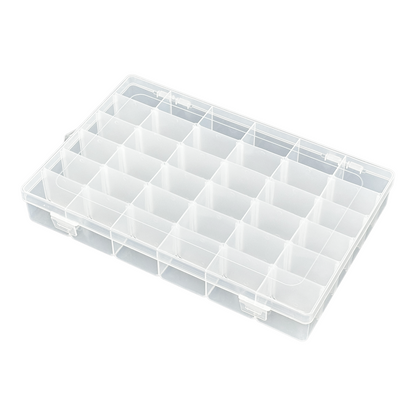 36 Grid Clear Plastic Compartment Organizer Storage Case