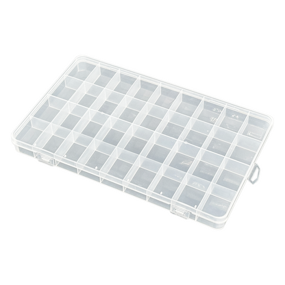 36 Grid Small Clear Plastic Compartment Organizer Storage Case