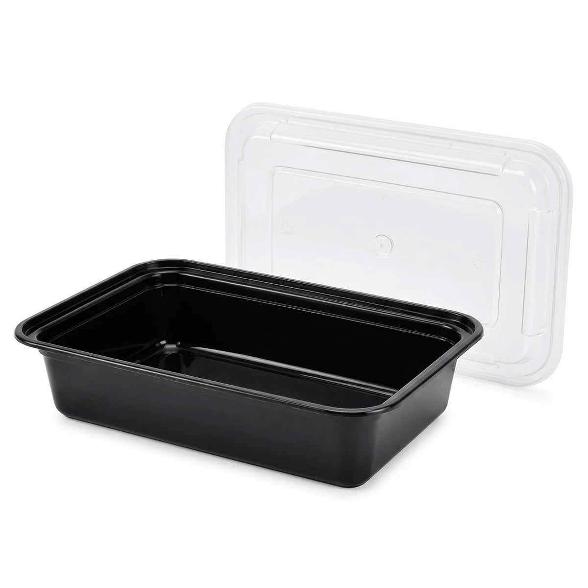 38 oz Rectangular Plastic Disposable Food Containers (50 Pack)