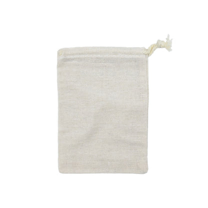 3" x 4" Cotton Muslin Drawstring Reusable Bags