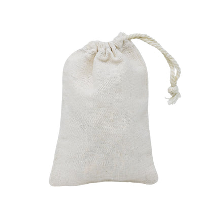 3" x 4" Cotton Muslin Drawstring Reusable Bags
