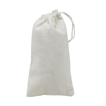 3" x 5" Cotton Muslin Drawstring Reusable Bags