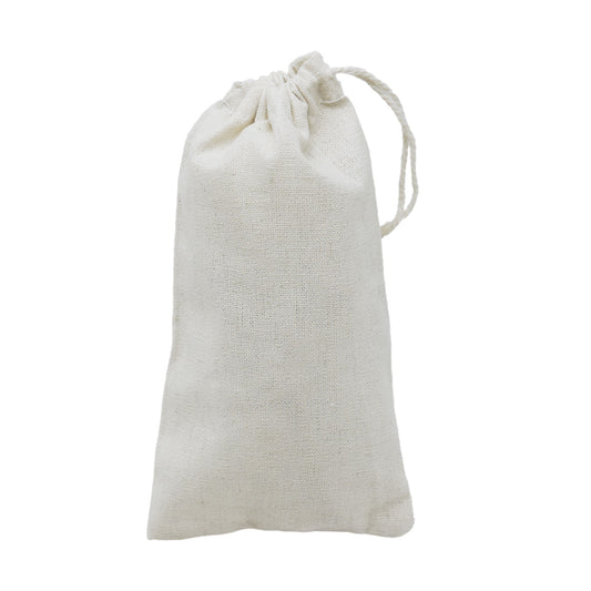 3" x 5" Cotton Muslin Drawstring Reusable Bags