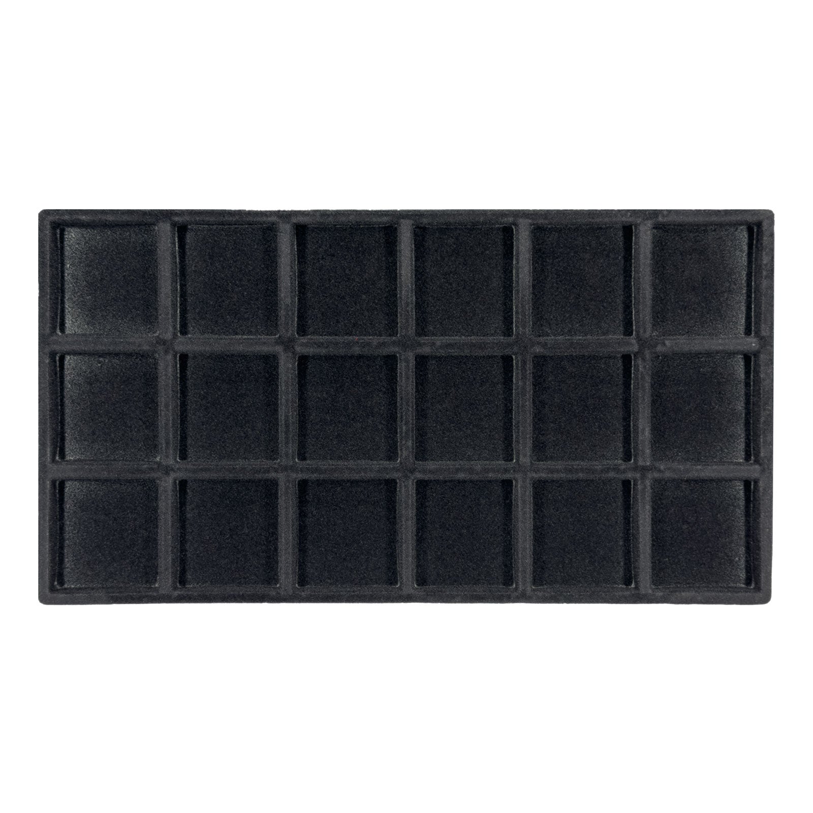 18 Compartment Black Tray Insert