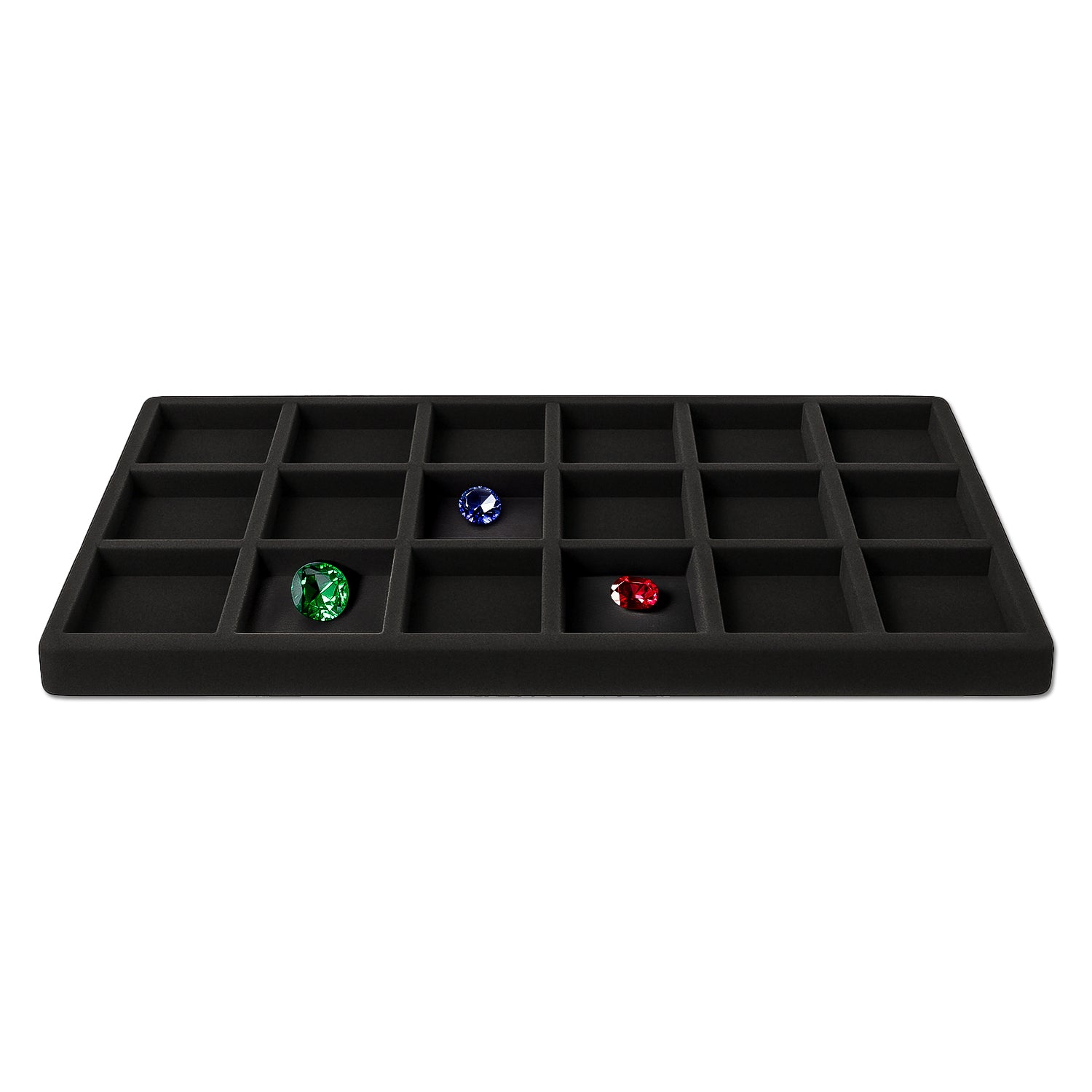 18 Compartment Black Tray Insert