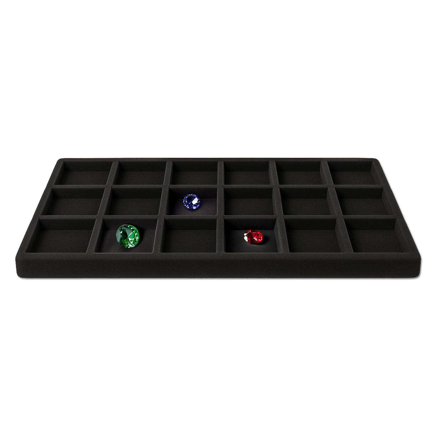 18 Compartment Black Tray Insert