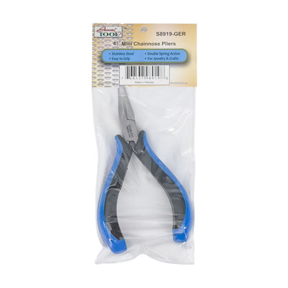 4 1/2" Mini Stainless Steel Chain Nose Pliers