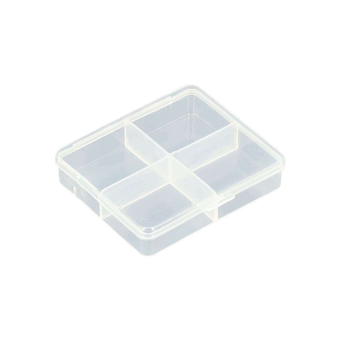 4 Grid Small Plastic Compartment Organizer Storage Case