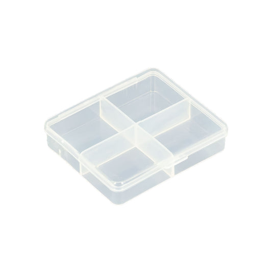 4 Grid Small Plastic Compartment Organizer Storage Case