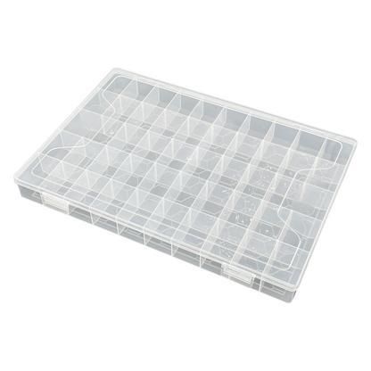 48 Grid Clear Plastic Compartment Organizer Storage Case