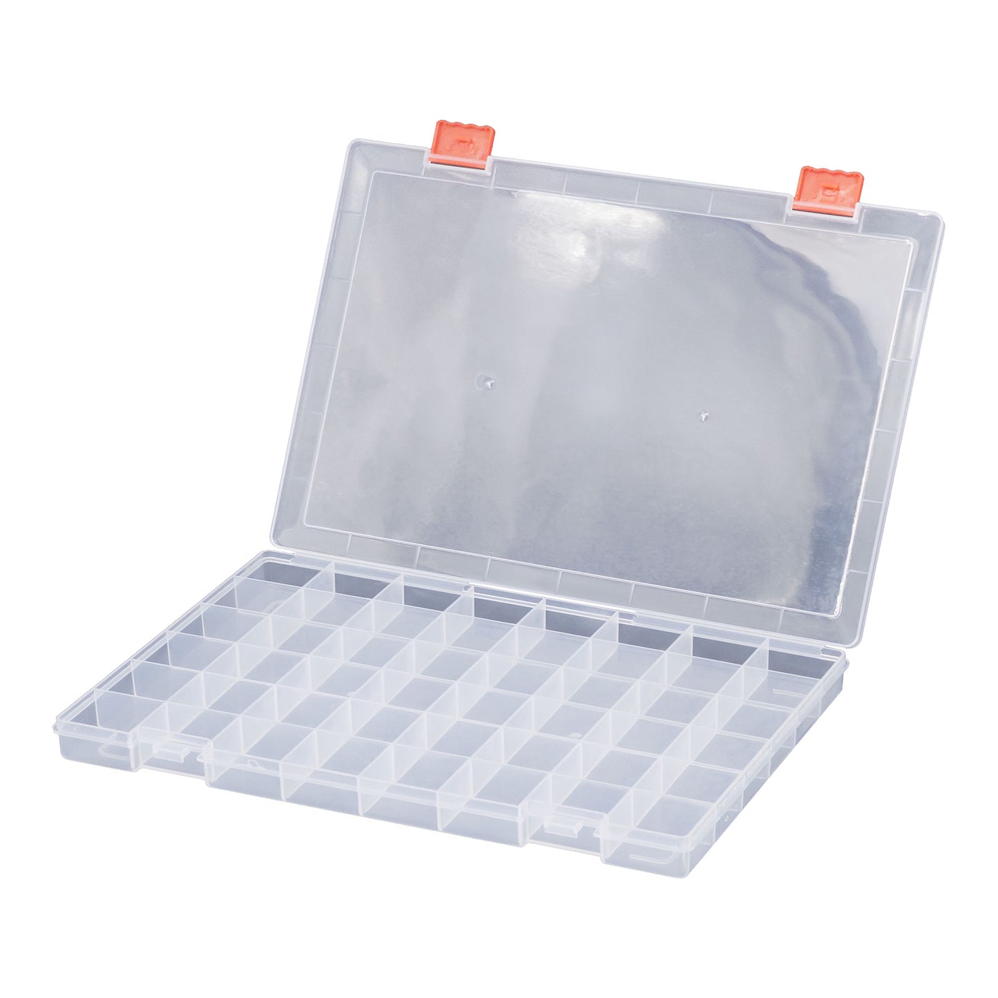 48 Grid Small Clear Plastic Compartment Organizer Storage Case