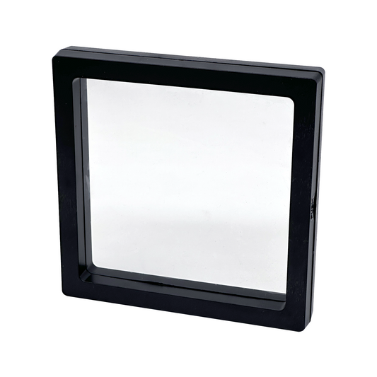 5 1/2" x 5 1/2" Black Floating Frame Jewelry Display Case