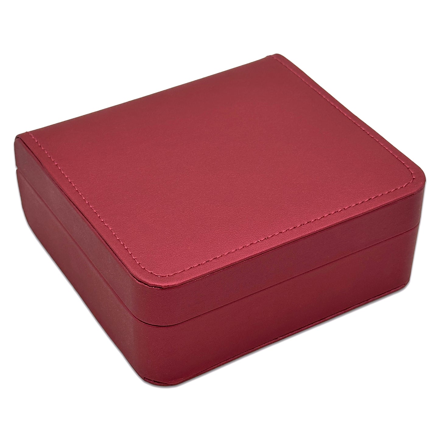 5 1/2" x 5" Red Leatherette Combination Jewelry Display Box