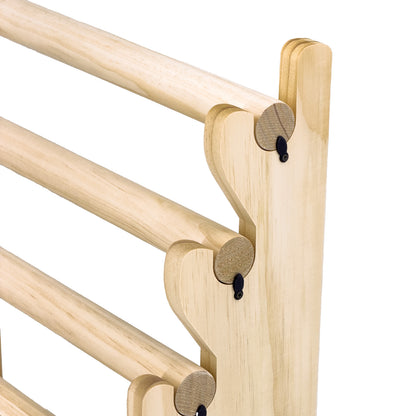 5 Tier Wood Round T-Bar Bracelet Display
