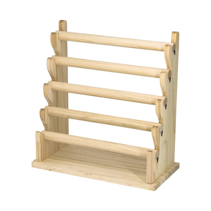5 Tier Wood Round T-Bar Bracelet Display