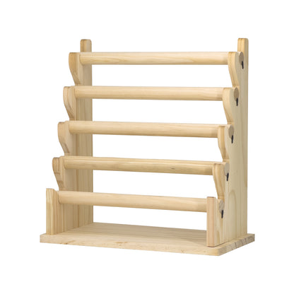 5 Tier Wood Round T-Bar Bracelet Display