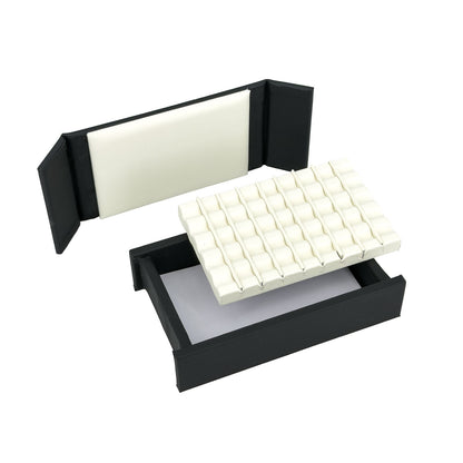 5" x 3" Black Leatherette 45 Gem Box Case