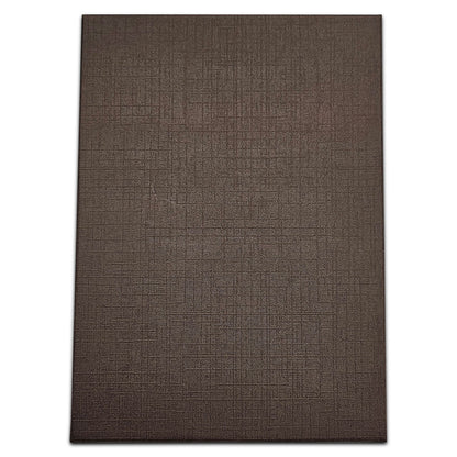 5" x 4" x 1" Brown Linen Pattern Cotton Filled Paper Box