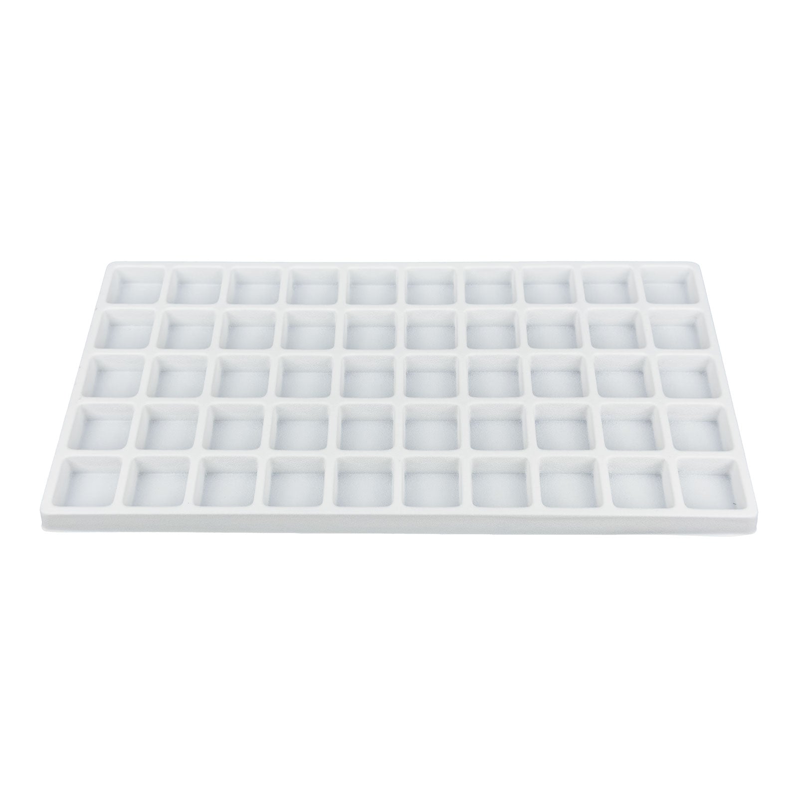 50 Compartment White Flocked Tray Insert
