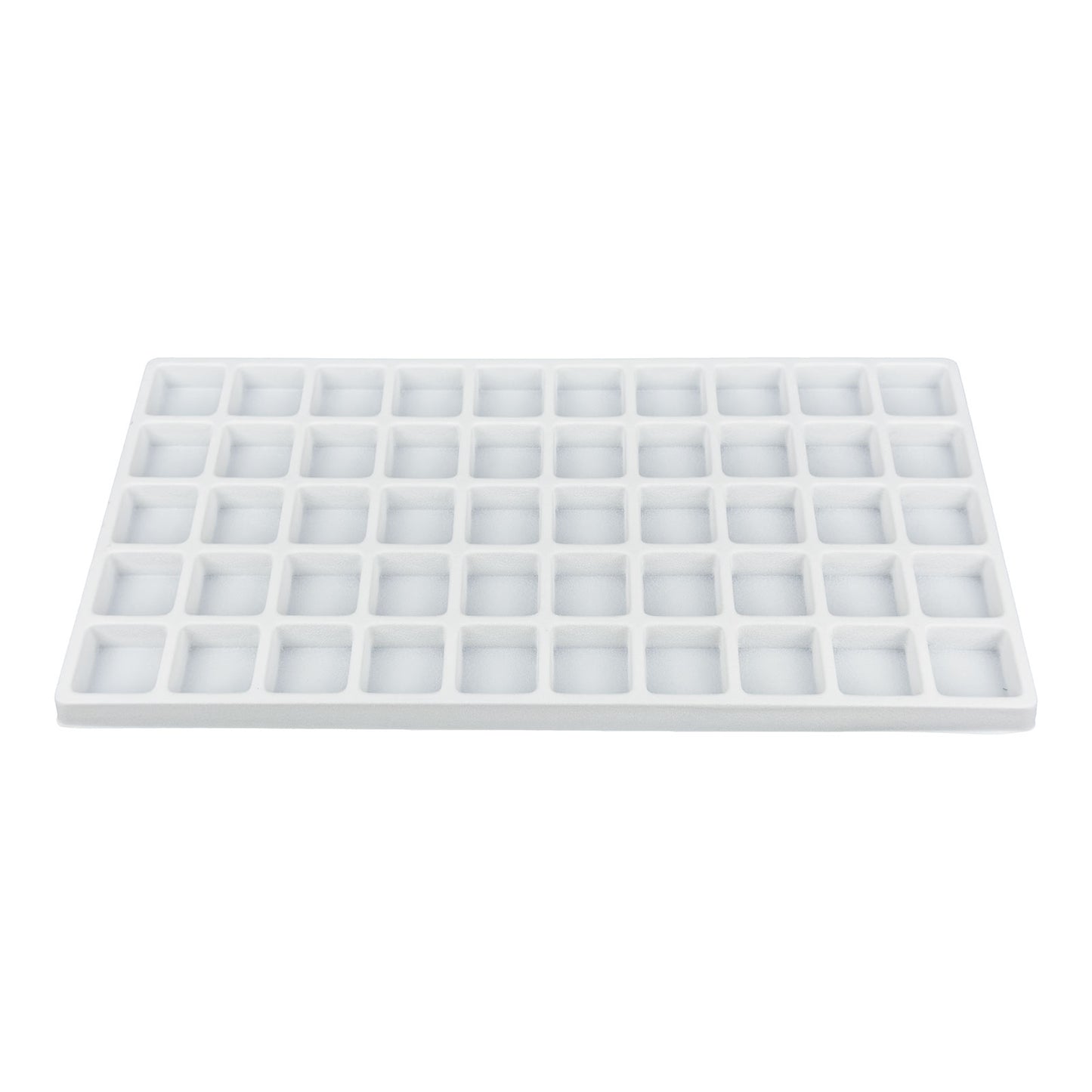 50 Compartment White Flocked Tray Insert