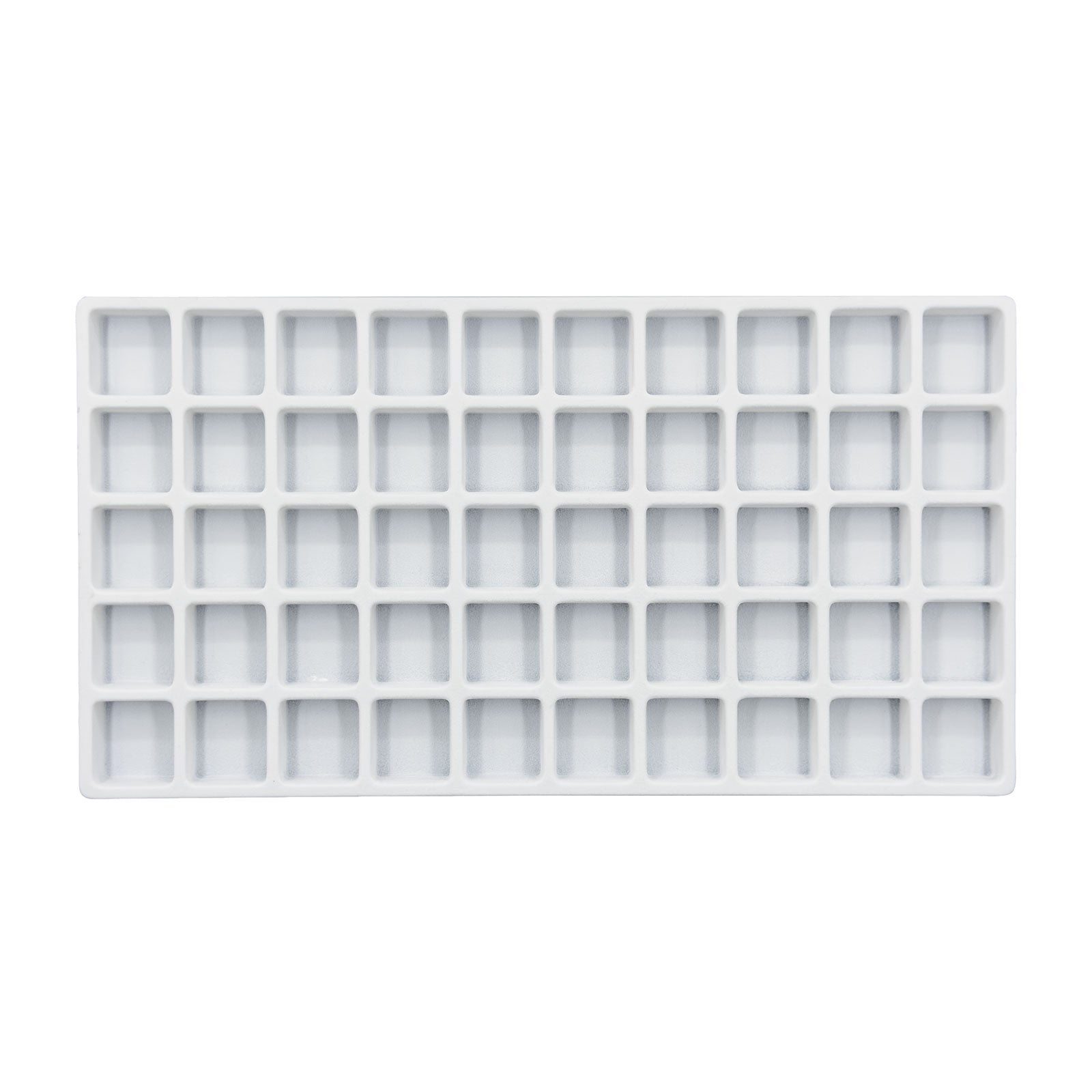 50 Compartment White Flocked Tray Insert