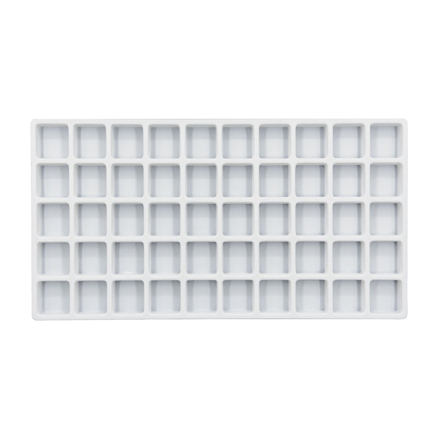 50 Compartment White Flocked Tray Insert