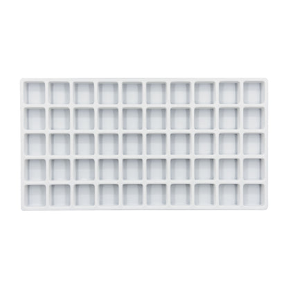 50 Compartment White Flocked Tray Insert