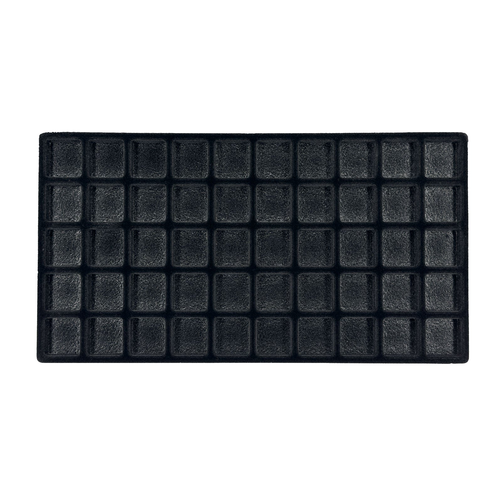 50 Compartments Black Flocked Tray Insert