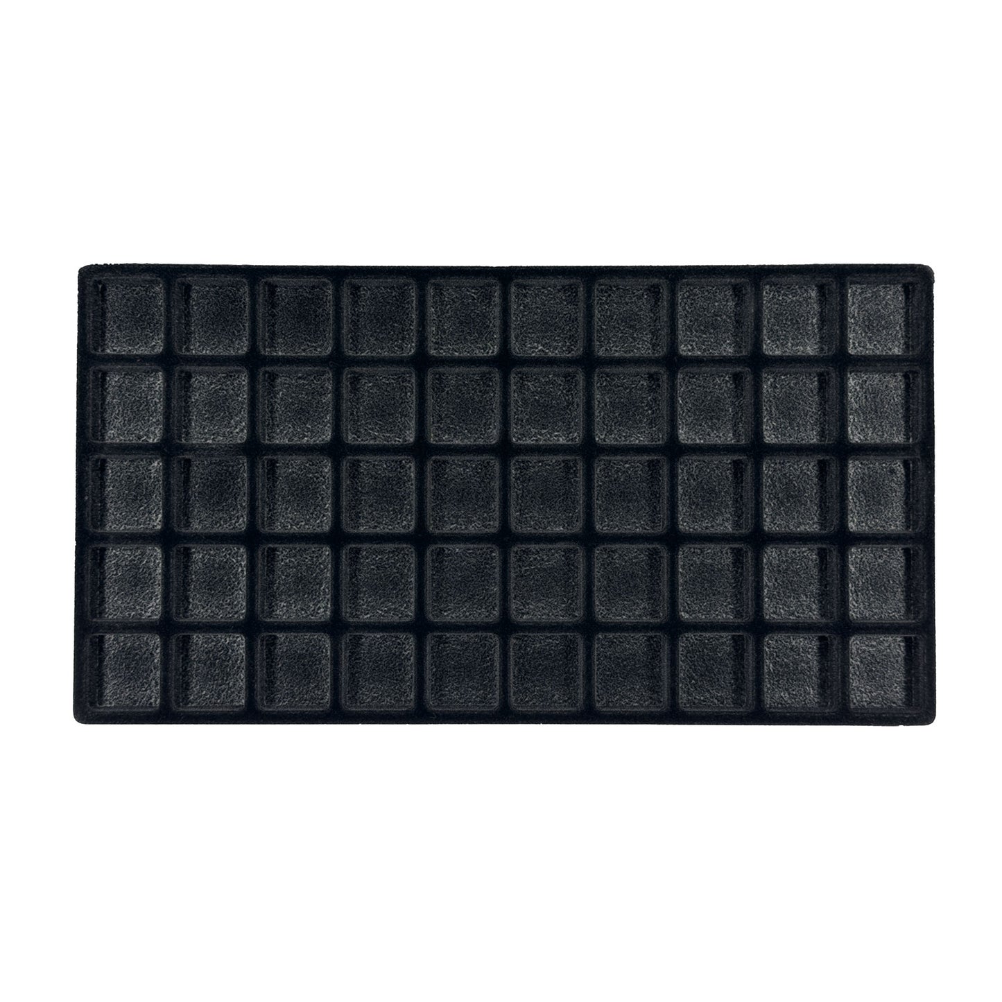 50 Compartments Black Flocked Tray Insert