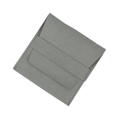 10-Pack Gray Microfiber Folding Gift Bag Jewelry Pouch