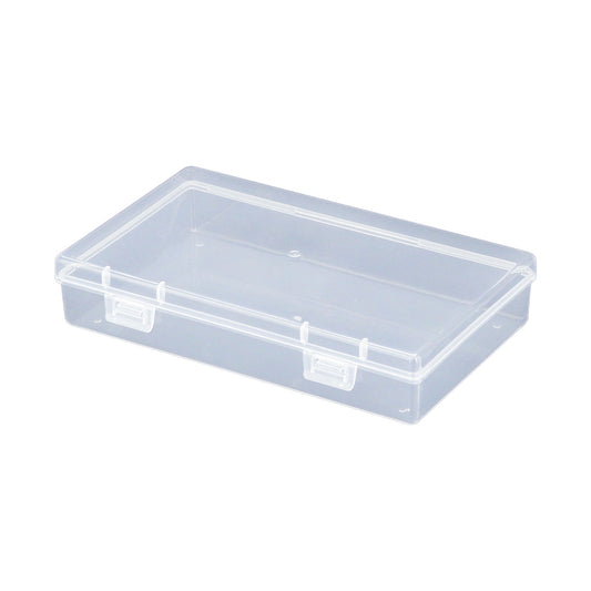 6" x 3 1/2 Clear Plastic Organizer Storage Case with Snap Closure