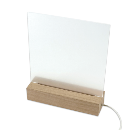 7" x 1-3/4" Wood RGB Color LED Light Base