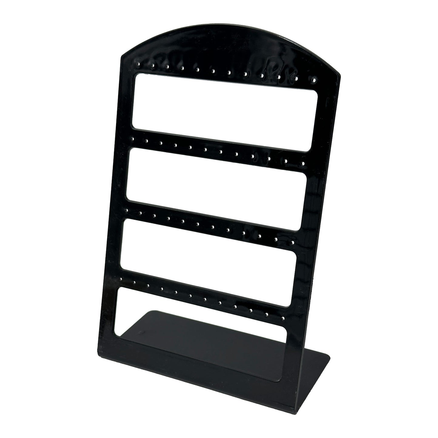 7 1/2" Black Acrylic 48 Pair Earring Jewelry Display Stand