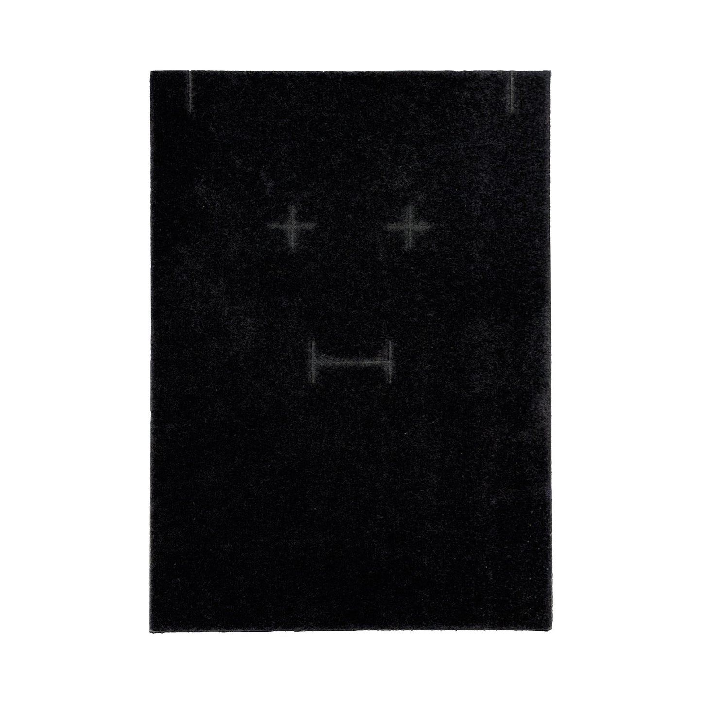 7 1/8" x 5 1/8" Black Combination Paper Box with Black Foam Insert