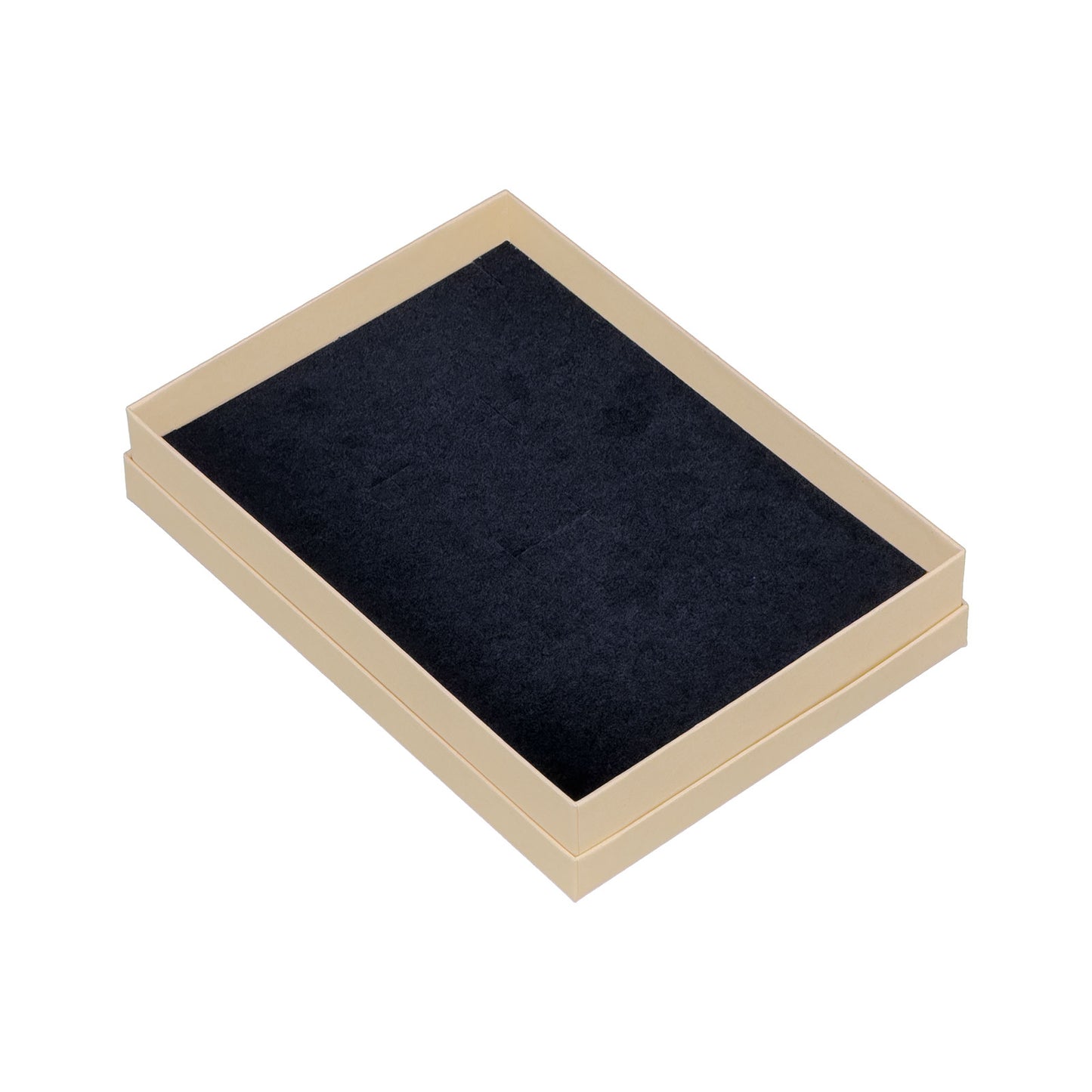 7 1/8" x 5 1/8" Kraft Combination Paper Box with Black Foam Insert