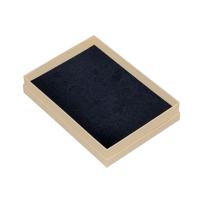 7 1/8" x 5 1/8" Kraft Combination Paper Box with Black Foam Insert