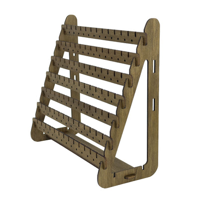 7 Tier Collapsible Laser Cut Wood Earring Display