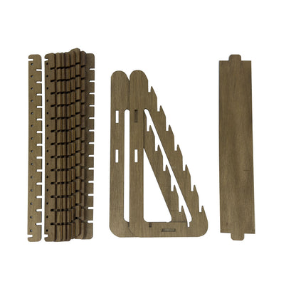 7 Tier Collapsible Laser Cut Wood Earring Display