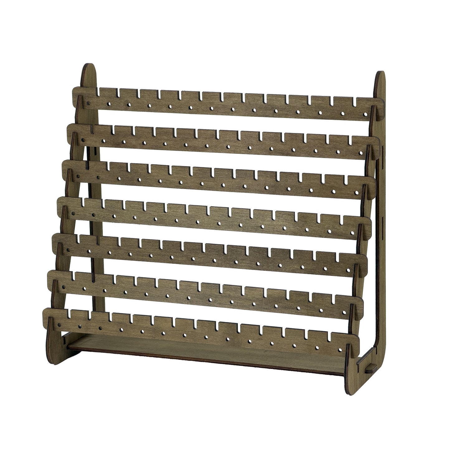 7 Tier Collapsible Laser Cut Wood Earring Display