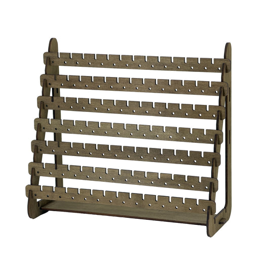 7 Tier Collapsible Laser Cut Wood Earring Display