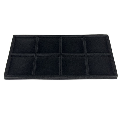 8 Compartment Black flocked Tray Insert