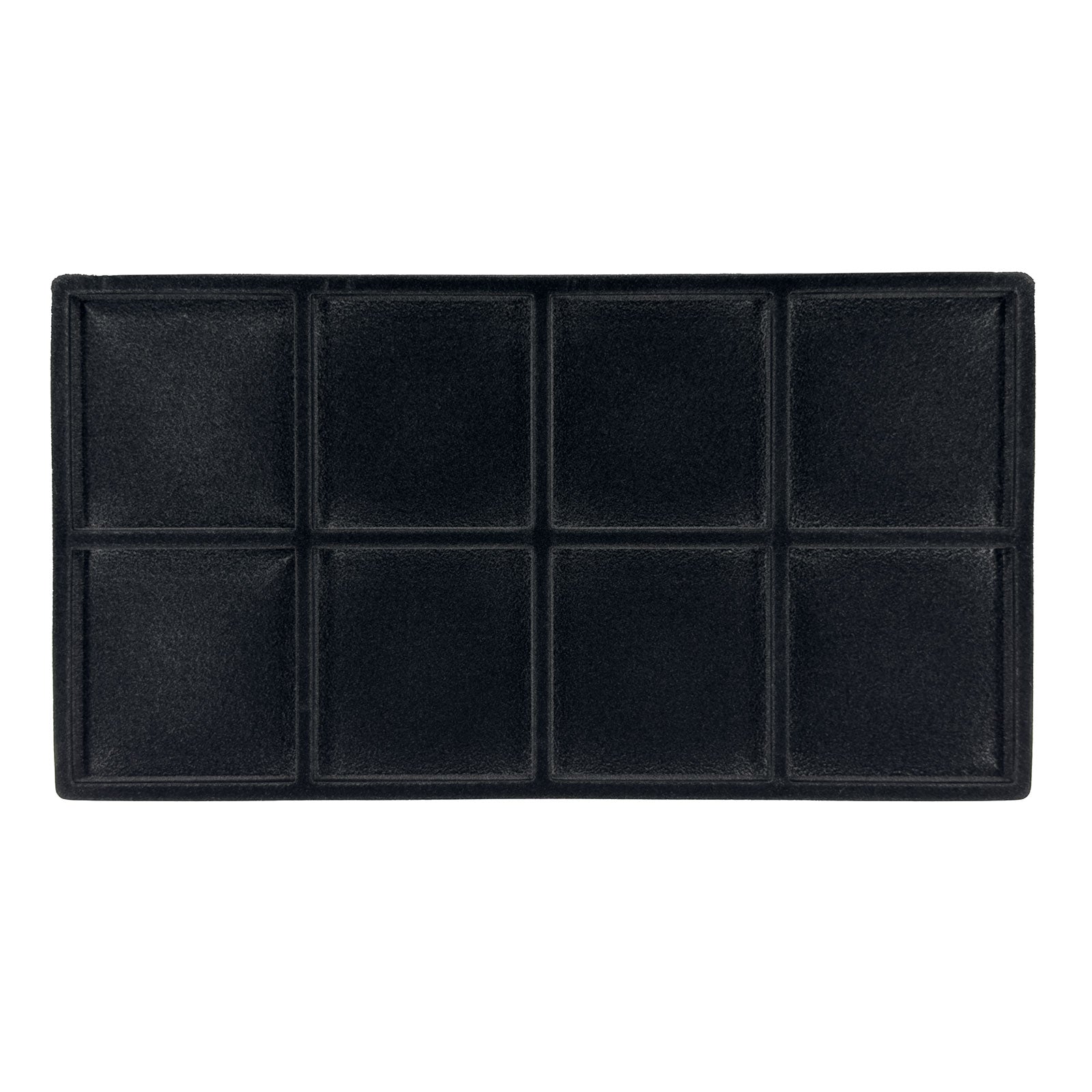 8 Compartment Black flocked Tray Insert