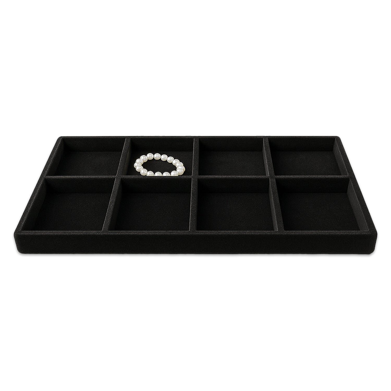 8 Compartment Black flocked Tray Insert