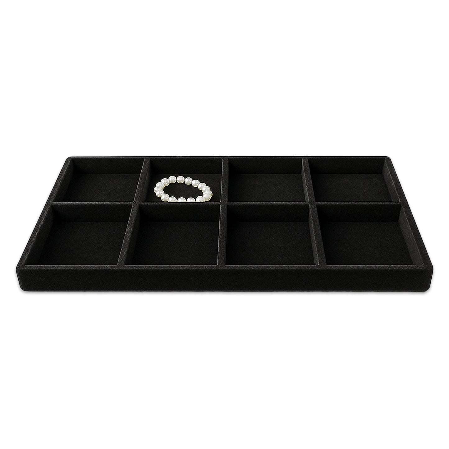 8 Compartment Black flocked Tray Insert