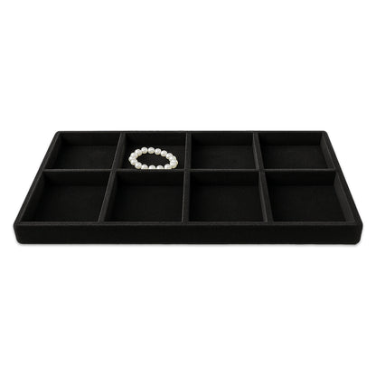 8 Compartment Black flocked Tray Insert