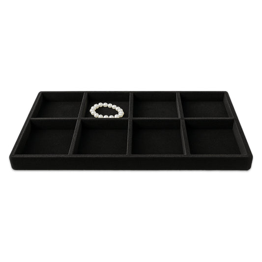 8 Compartment Black flocked Tray Insert