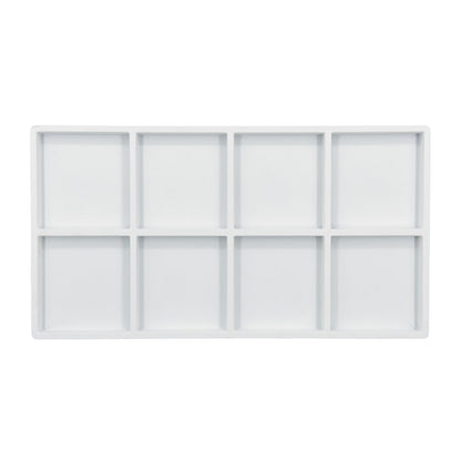 8 Compartments White flocked Tray Insert